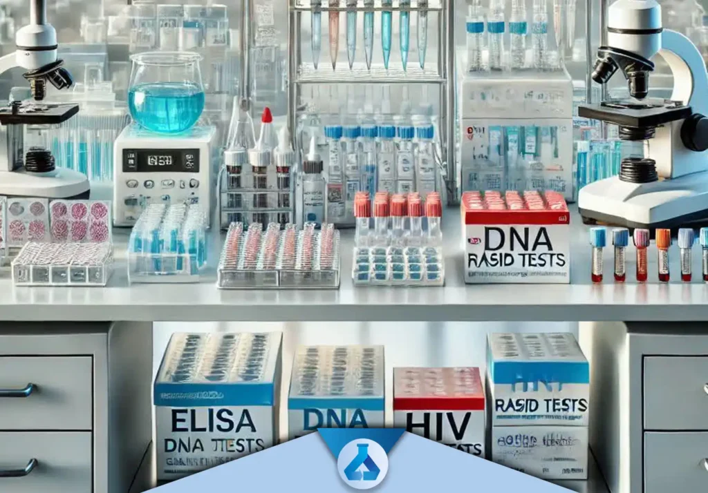 کیت‌های آزمایش DNA برای تشخیص بیماری‌های ژنتیکی، ازدواج فامیلی و تعیین نوع سرطان‌ها استفاده می‌شوند. این کیت‌ها همچنین در بررسی مشکلات ناباروری و بررسی سلامت ژنتیکی افراد کاربرد دارند.